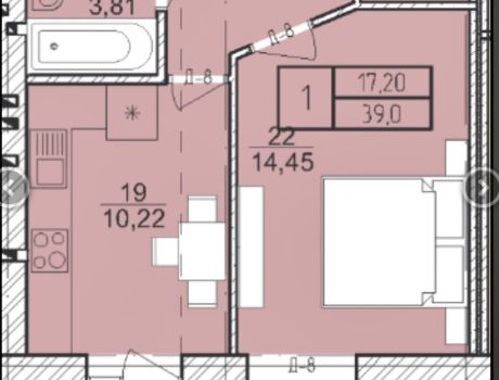 Продаж квартири 1 кімната 39 кв. м. Незалежності (Ракове) Хмельницький