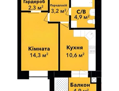 Продаж квартири 1 кімната 40 кв. м. Перлина Проскурова (Ракове) Хмельницький