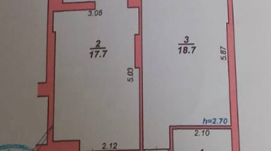 Продаж квартири 1 кімната 47 кв. м. ЖК “Парковий бульвар (Центр) Хмельницький