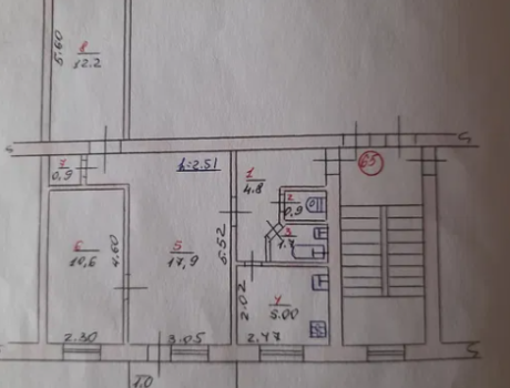 Продаж квартири 3 кімнати 55 кв. м. (Ракове) Хмельницький