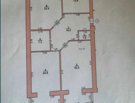 Продаж квартири 3 кімнати 68 кв. м. (Виставка) Хмельницький